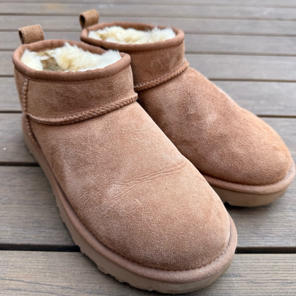 UGG Tan Ultra Mini Boots